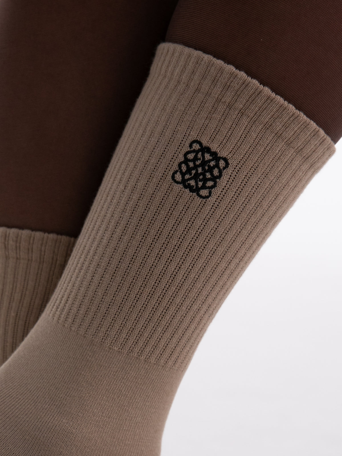 Socken "Monogram" in Beige