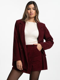 Cord Hosenrock "Liv" in Burgundy