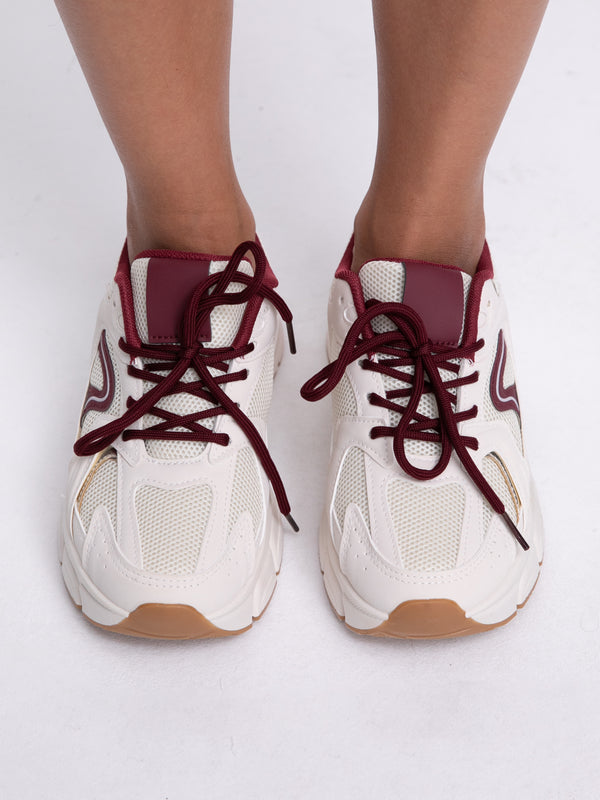 Sneaker "Sporty" in Creme