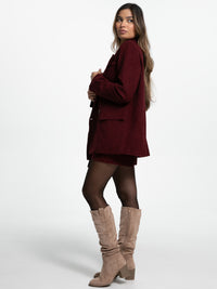 Cord-Blazer "Macy" in Burgundy