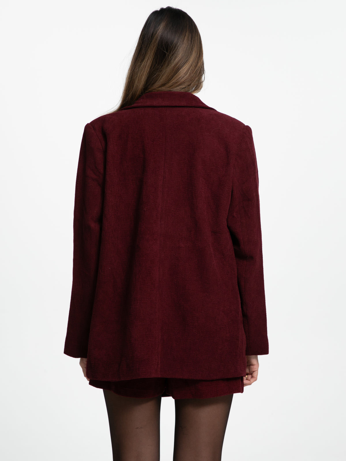 Cord-Blazer "Macy" in Burgundy