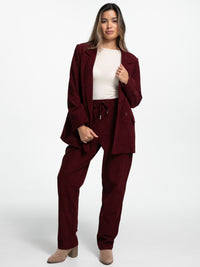 Cord-Blazer "Macy" in Burgundy
