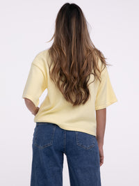 Premium Strick-Shirt "Lina" in Lemon