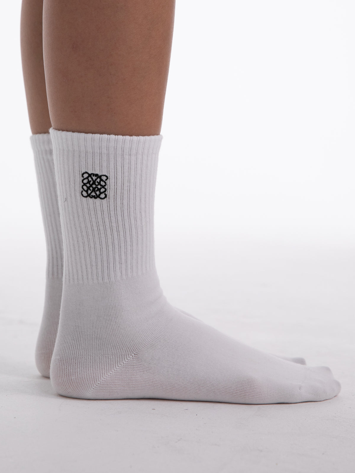 Socken "Monogram" in Weiß