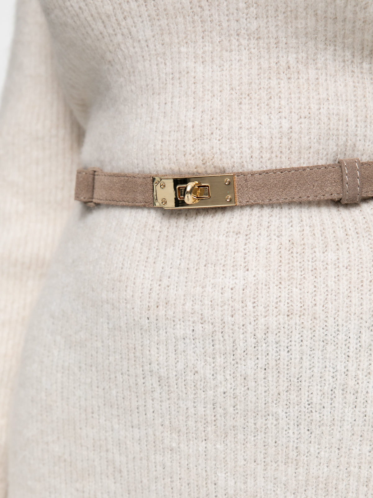 Wildledergürtel "Eloise" in Taupe