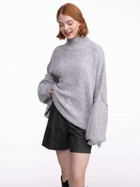 Pullover "Elli" in Hellgrau