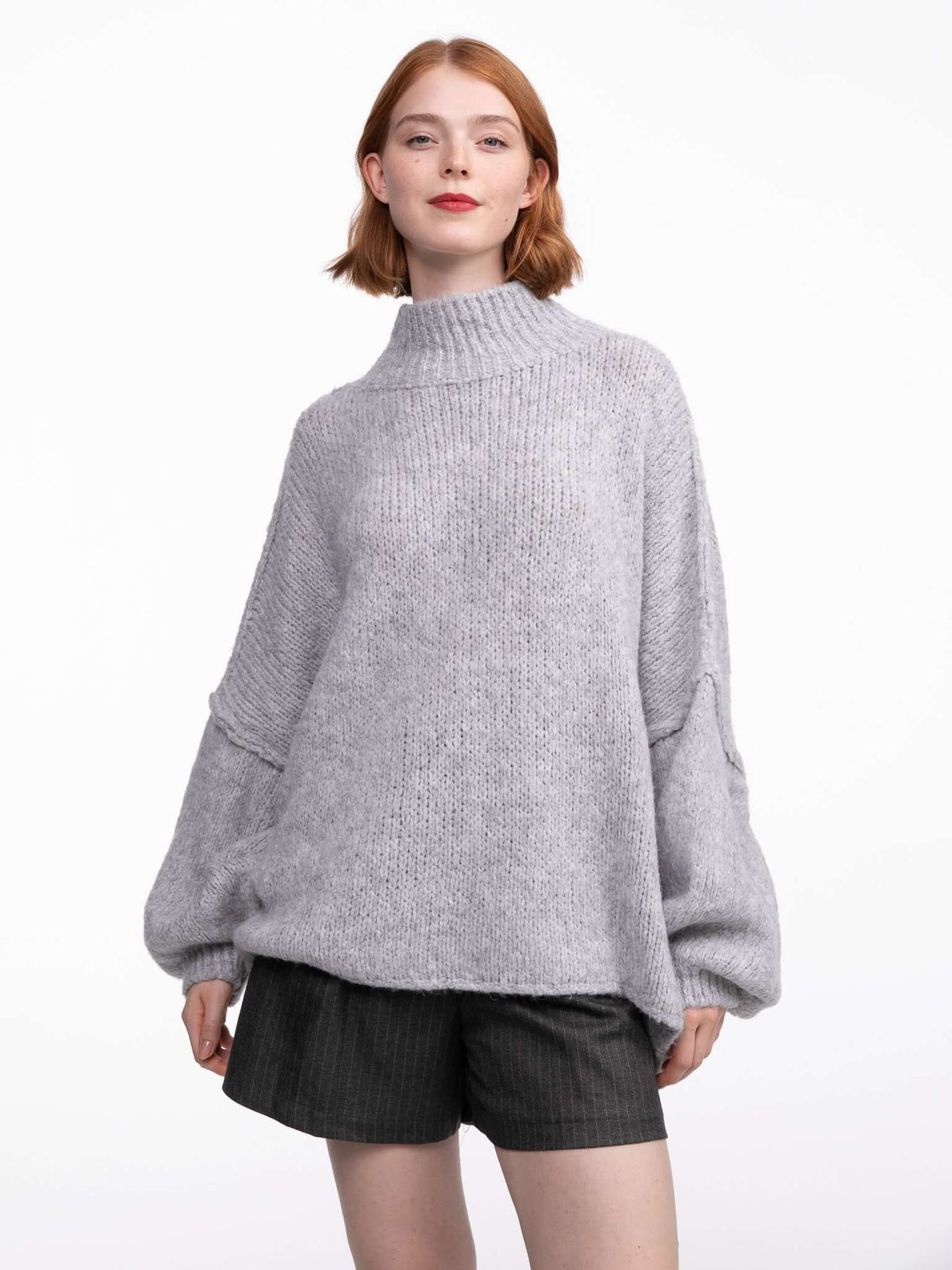 Pullover "Elli" in Hellgrau