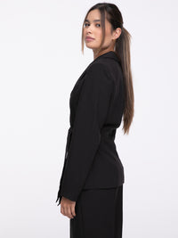 Blazer "Tie" in Schwarz