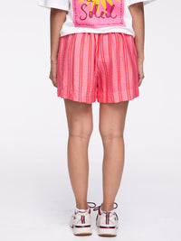 Shorts "Le Soleil" in Rosa/Rot