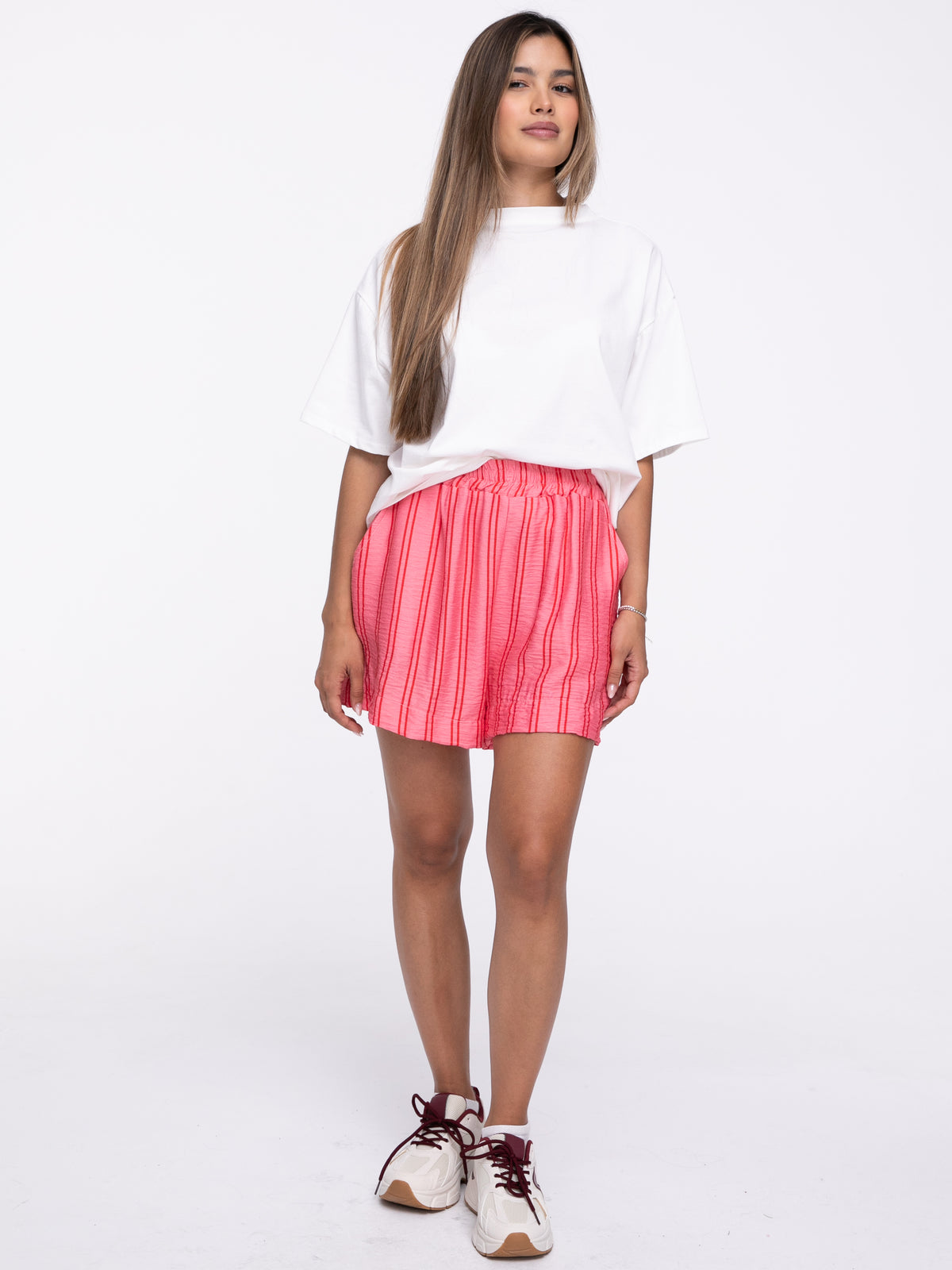 Shorts "Le Soleil" in Rosa/Rot