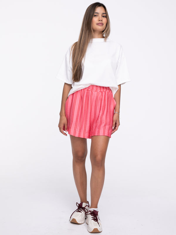 Shorts "Le Soleil" in Rosa/Rot