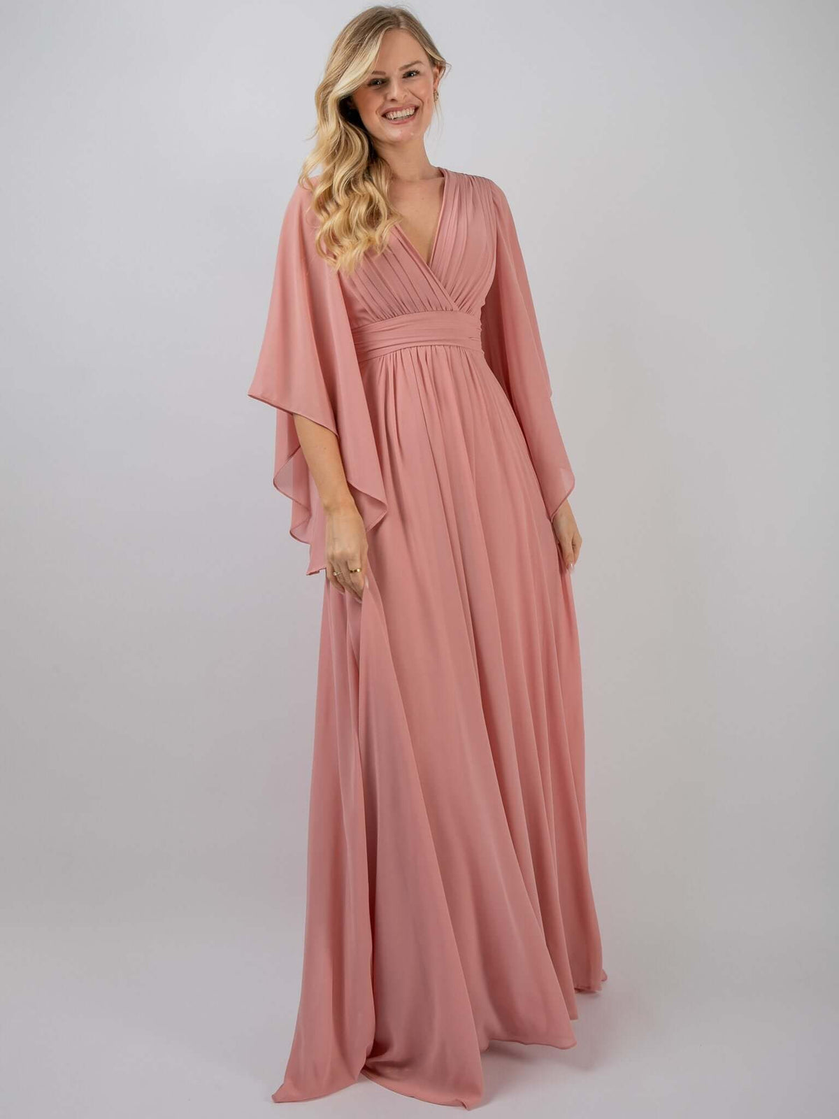 Abendkleid „Rosalie" in Deep Pink