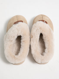 Plateau Boots mit Fell "Babe" in Creme