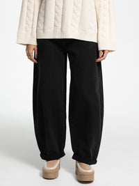 Ballon-Jeans "Paula" in Dusty Black