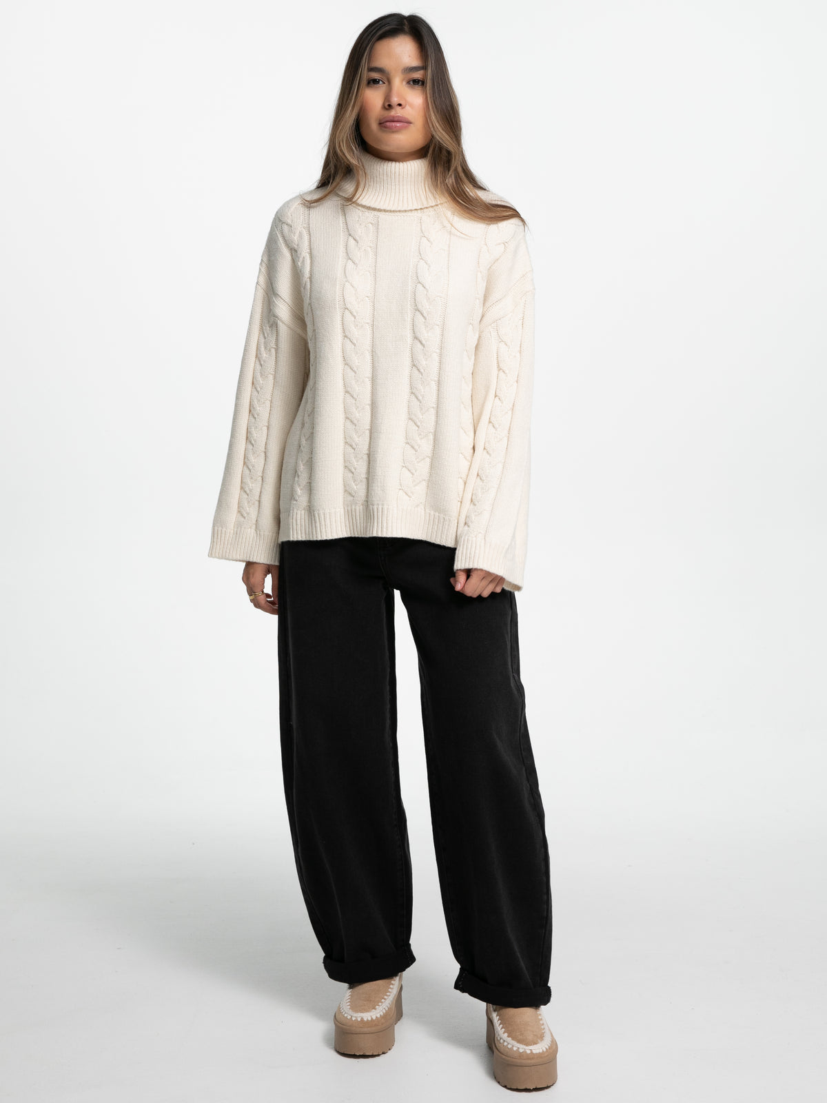 Ballon-Jeans "Paula" in Dusty Black