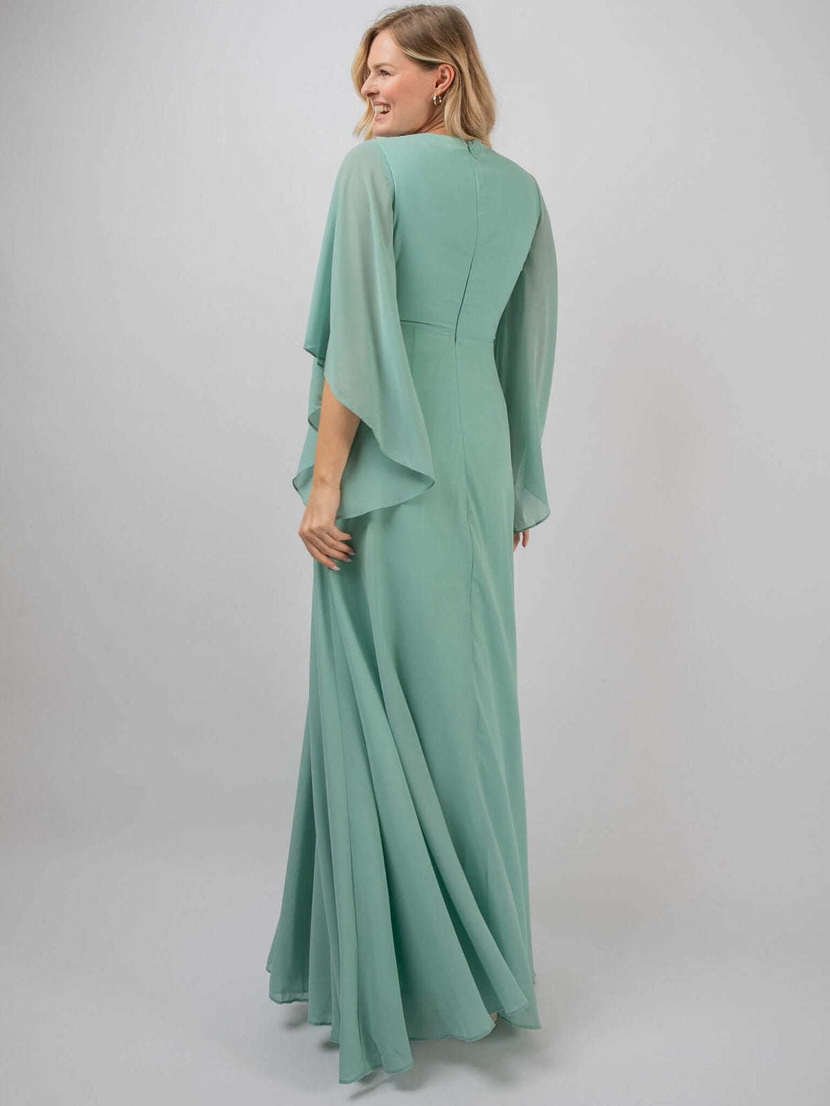 Abendkleid „Rosalie" in Aqua Green