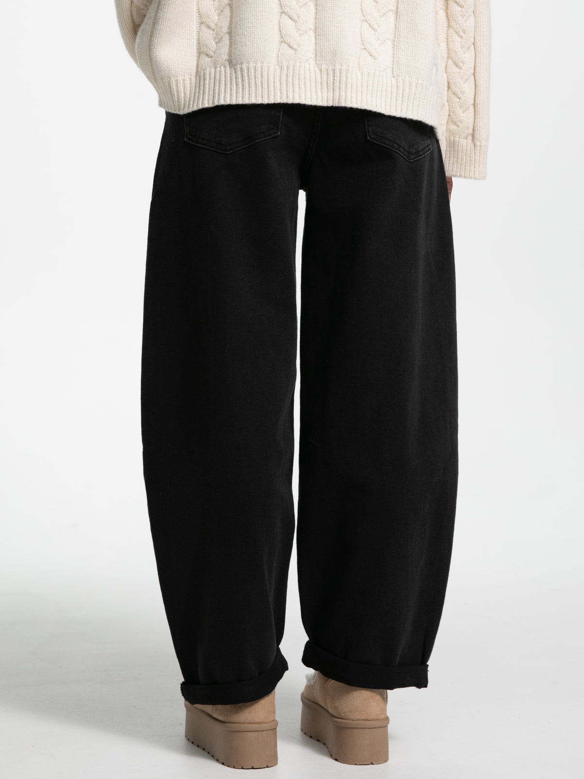 Ballon-Jeans "Paula" in Dusty Black