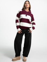 Polo-Shirt "Martina" in Burgundy