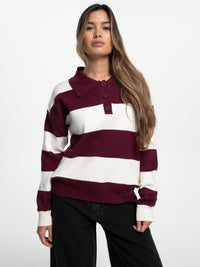 Polo-Shirt "Martina" in Burgundy