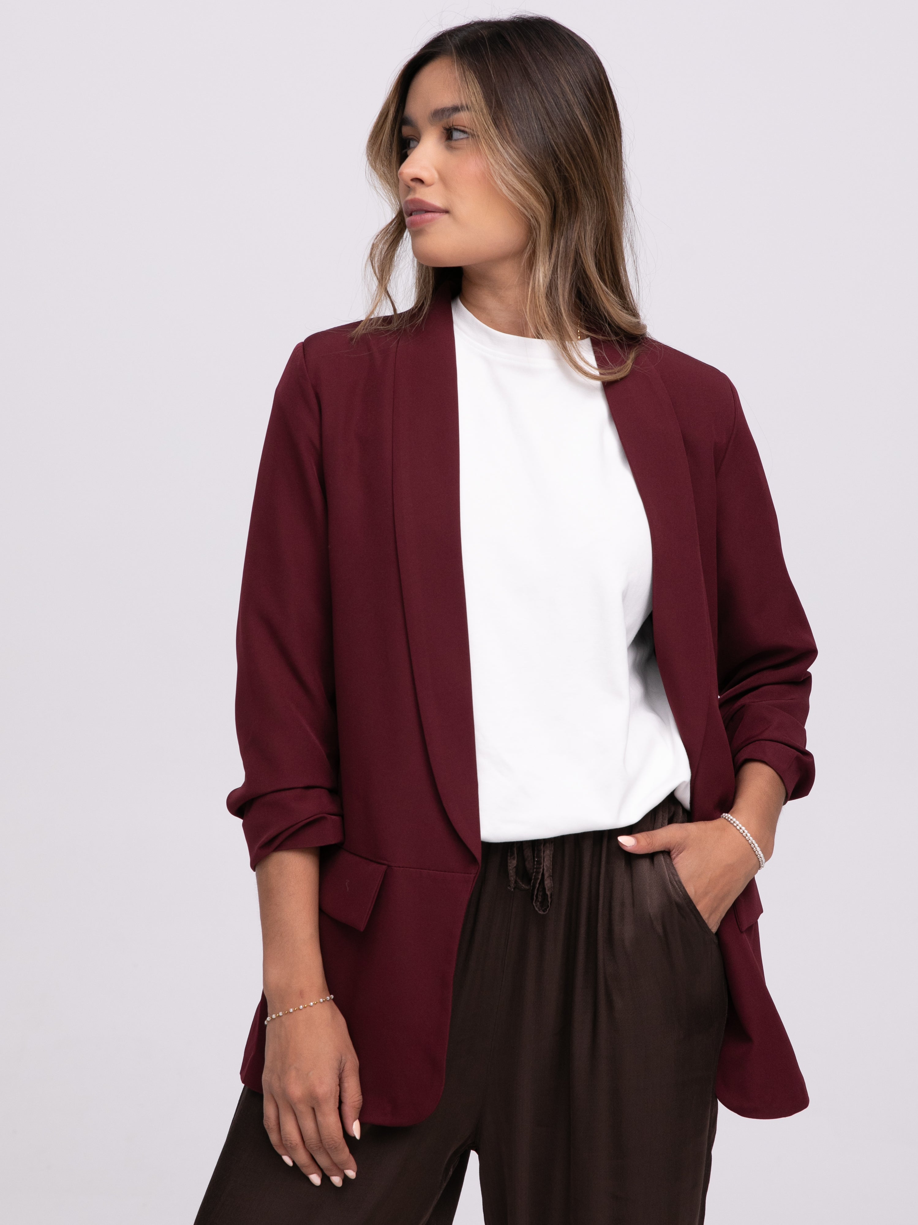 Blazer „Hope“ in Burgundy