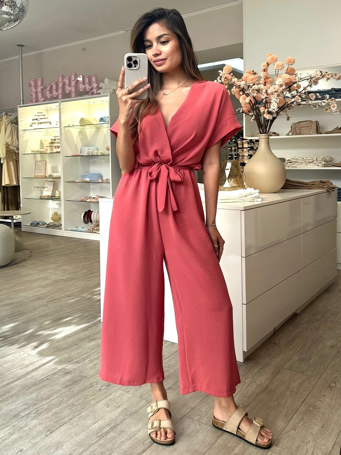Jumpsuit "Levin" in Coral