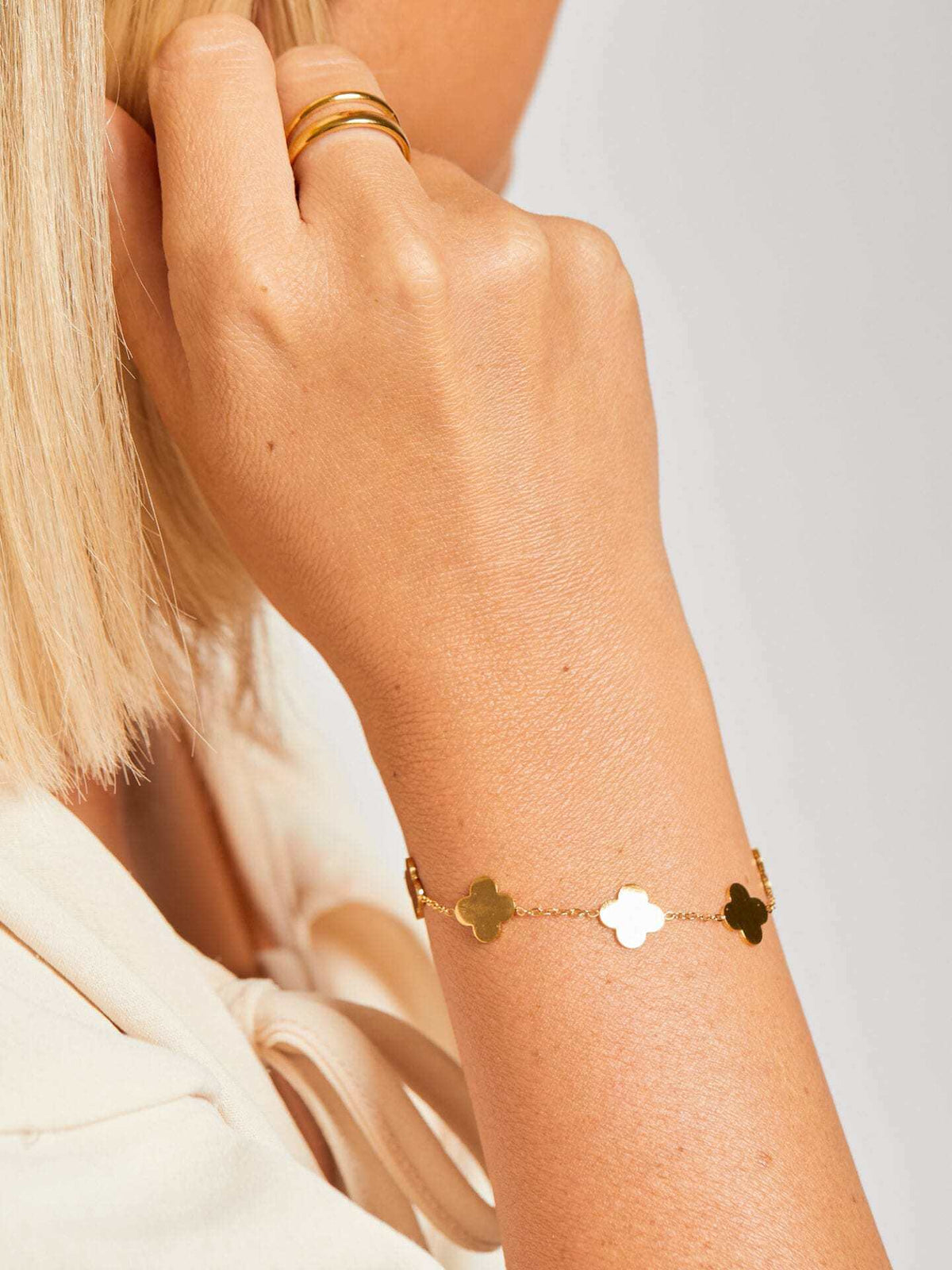 Filigranes Armband "Feline" in Gold