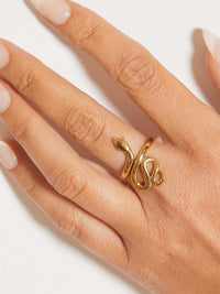 Goldener Ring "Snake"