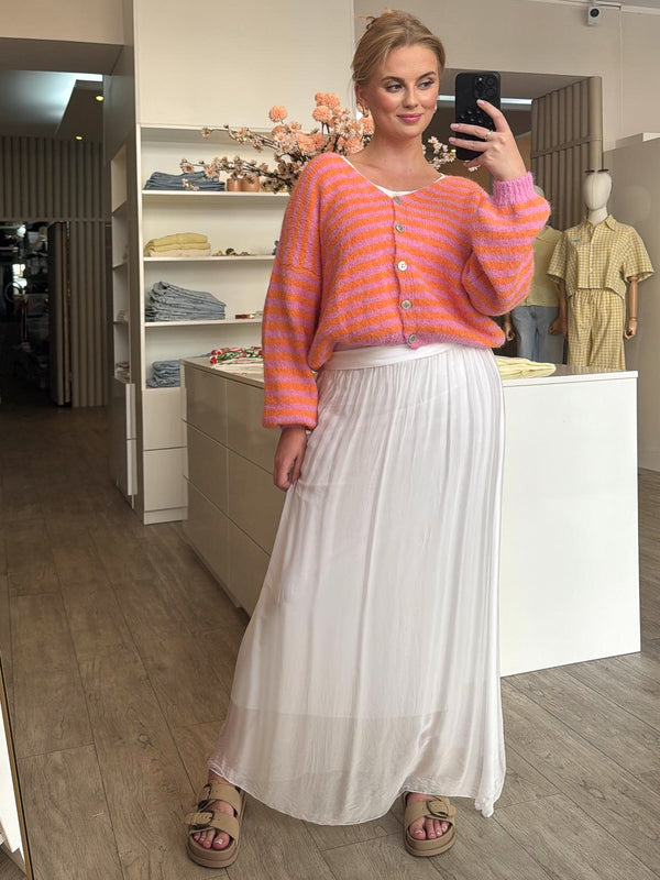 Cardigan "Salma" in Orange/Pink