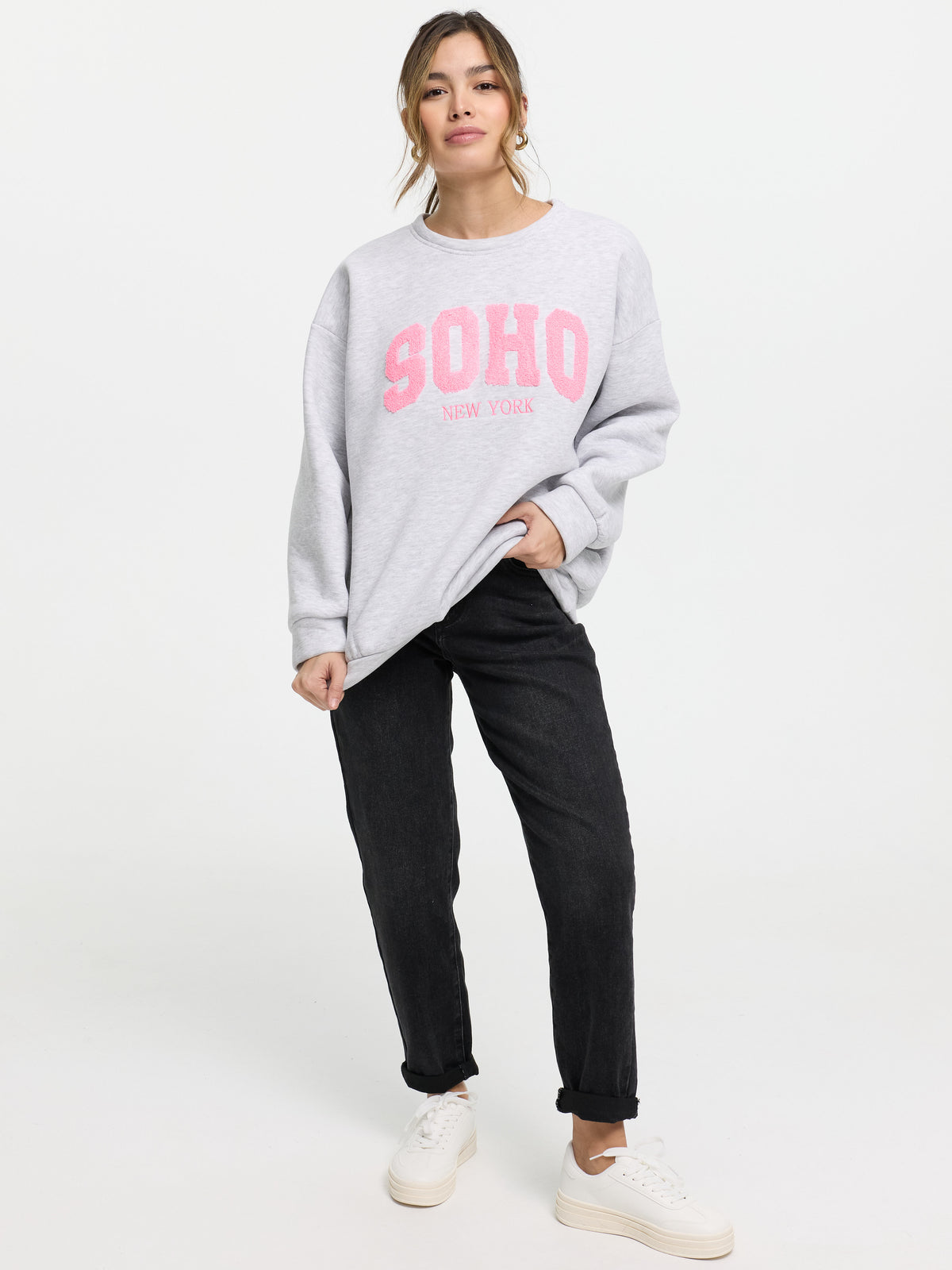 Pullover "Soho NY" in Grau