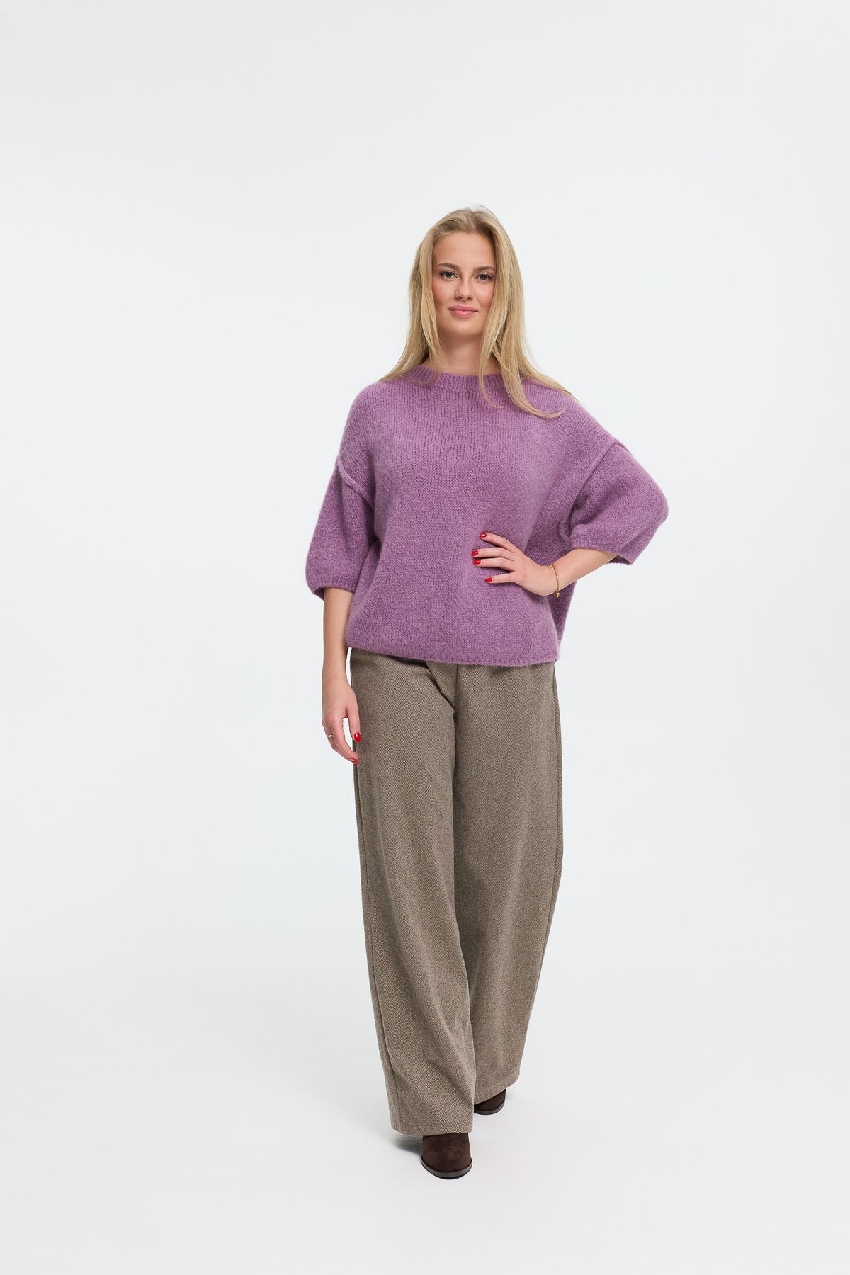 Stoffhose "Colette" in Hazelnut