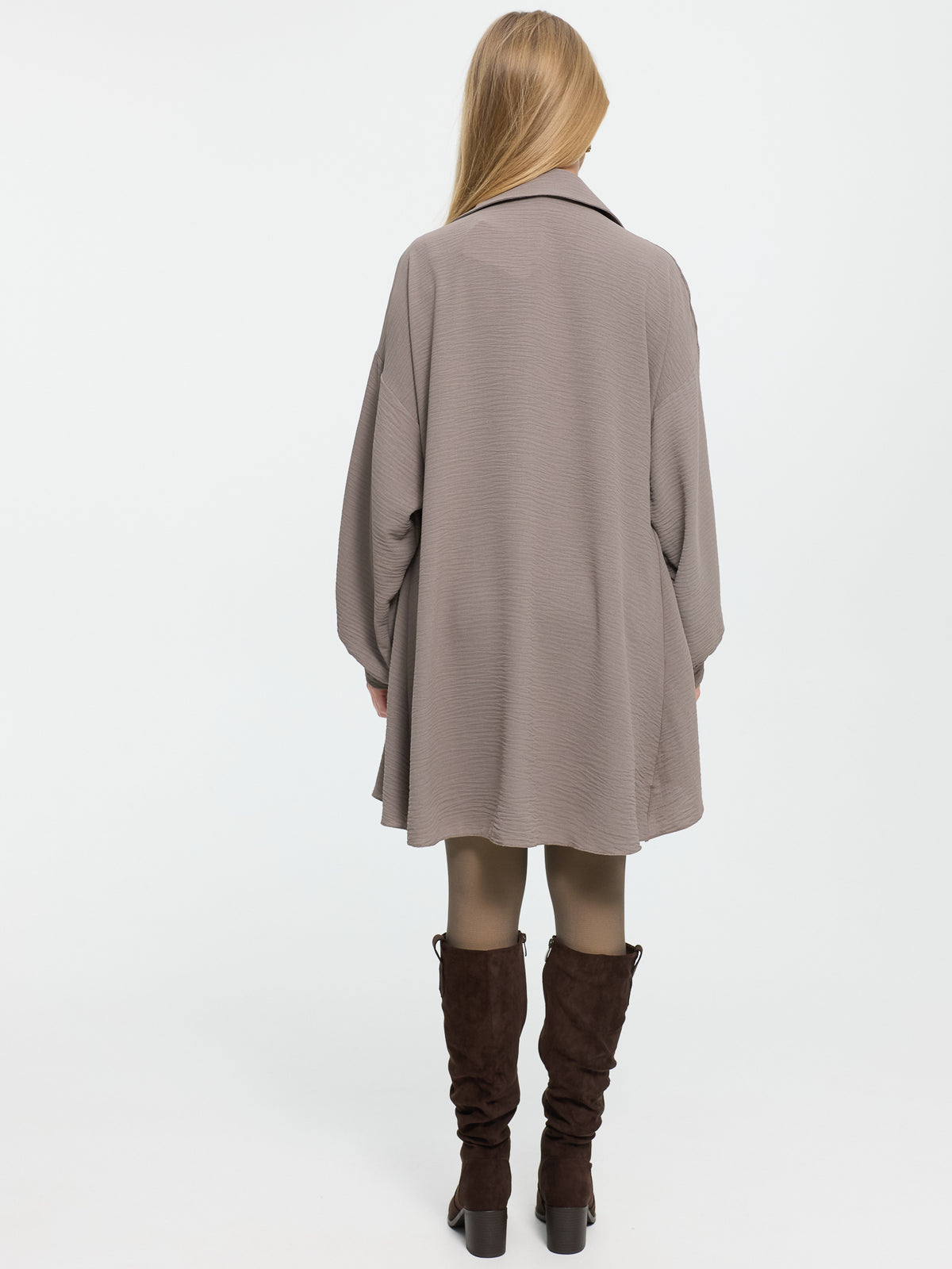 Longbluse "Irina" in Taupe