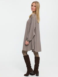 Longbluse "Irina" in Taupe