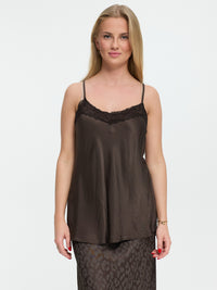 Spitzentop "Alina" in Braun