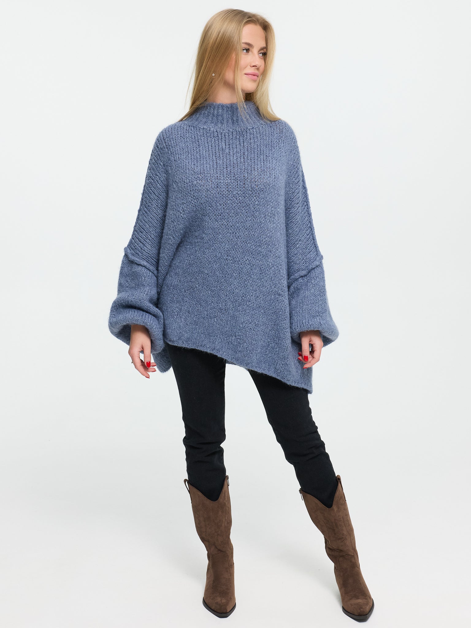 Pullover "Elli" in Jeansblau