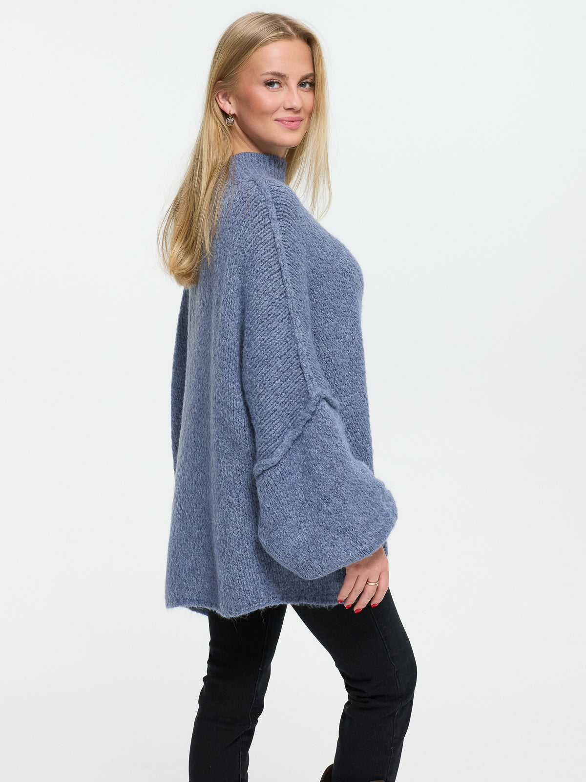 Pullover "Elli" in Jeansblau