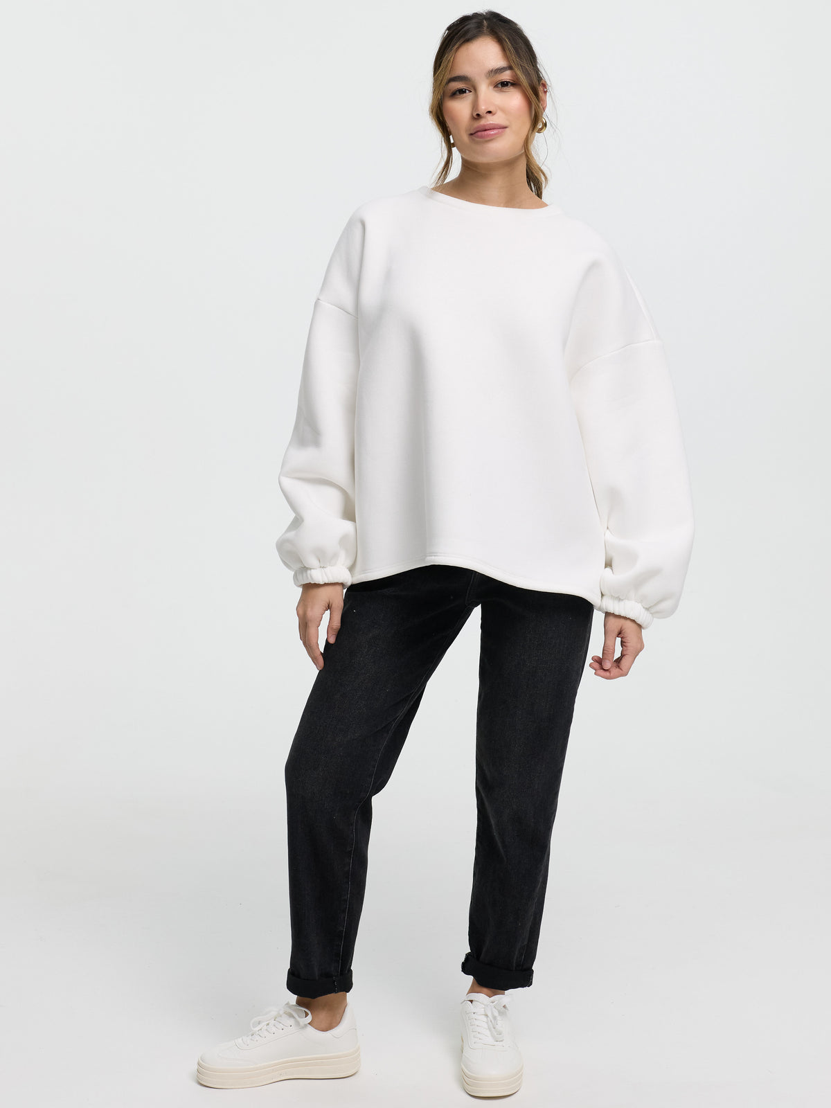 Pullover "Bisou" in Weiß