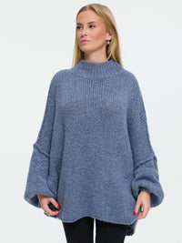Pullover "Elli" in Jeansblau