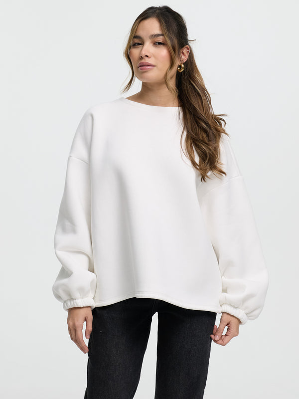 Pullover "Bisou" in Weiß