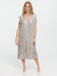 Paillettenkleid "Patty" in Silber