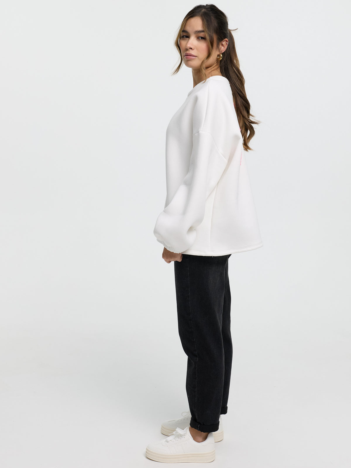 Pullover "Bisou" in Weiß