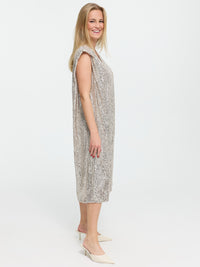 Paillettenkleid "Patty" in Silber