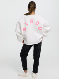 Pullover "Bisou" in Weiß