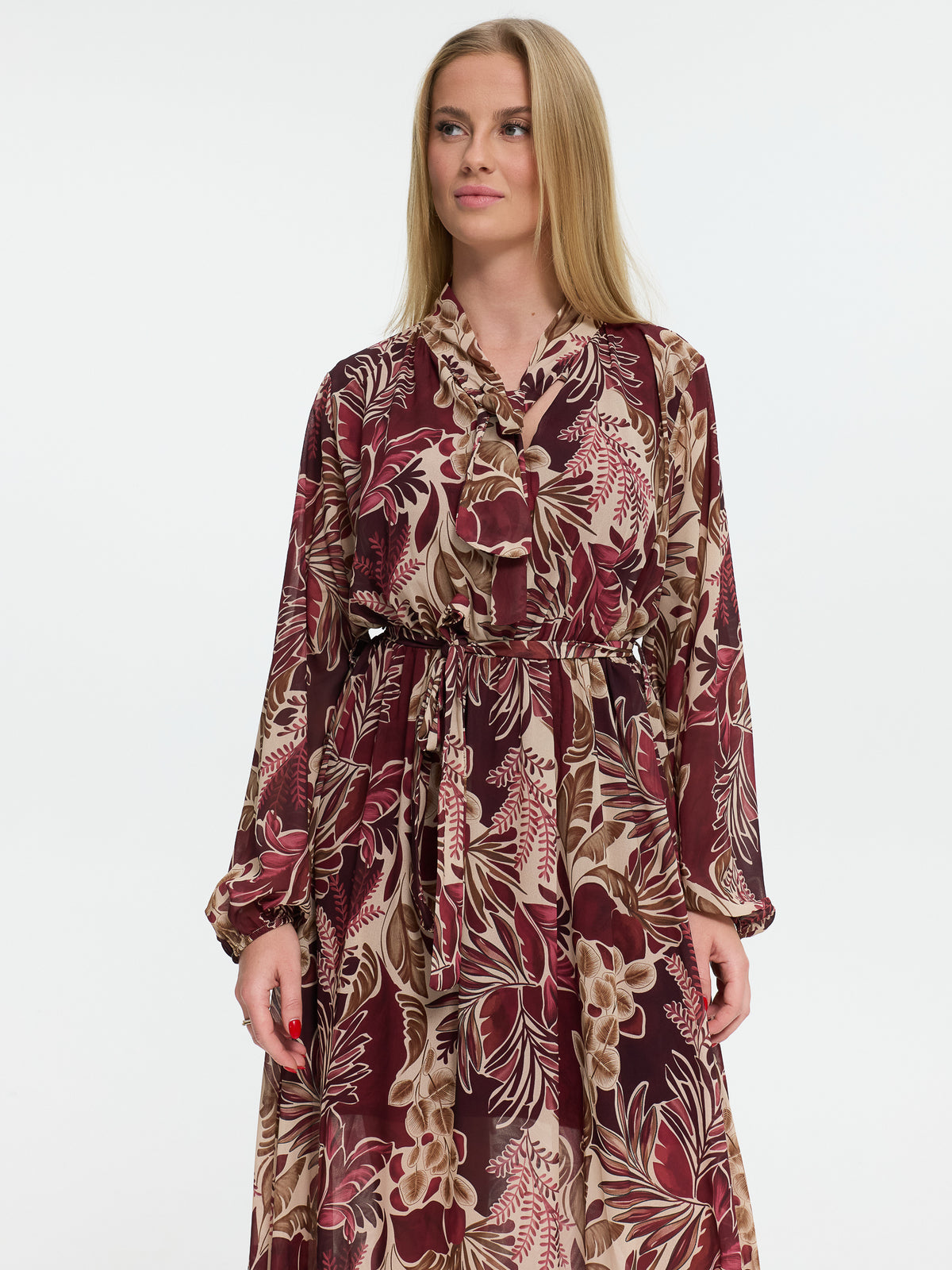 Maxikleid "Mirlinda" in Rot