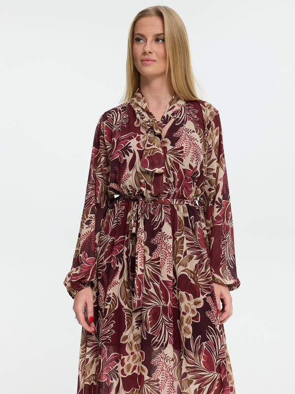 Maxikleid "Mirlinda" in Rot