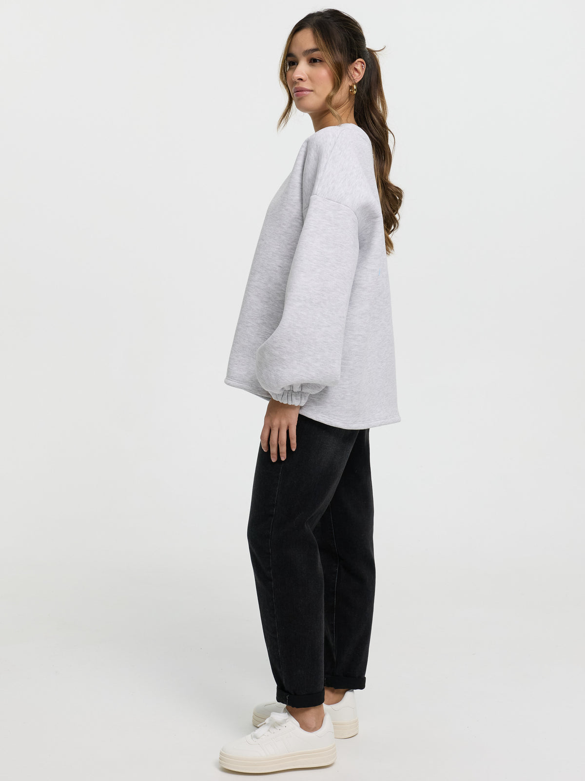 Pullover "Mommy" in Grau
