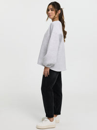 Pullover "Mommy" in Grau