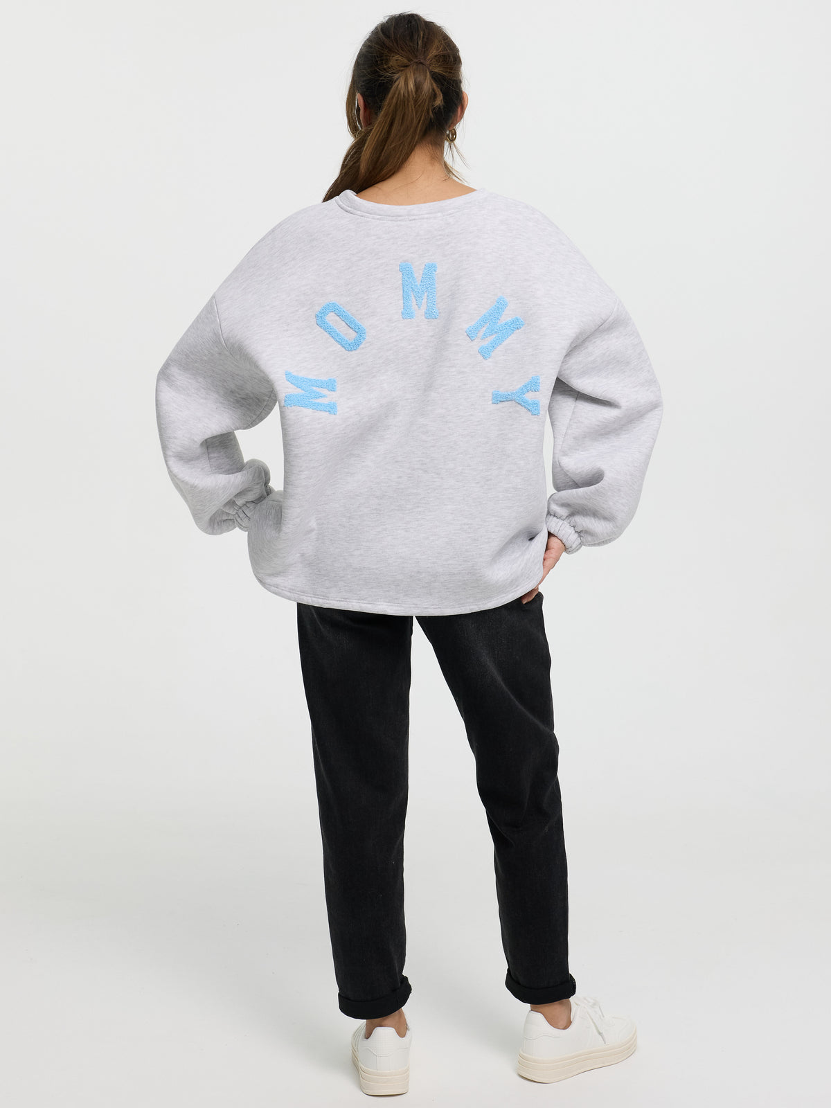 Pullover "Mommy" in Grau