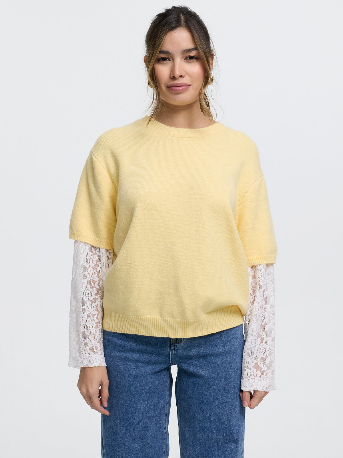 Strick-Shirt "Hannah" in Yellow