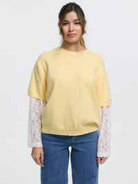 Strick-Shirt "Hannah" in Yellow