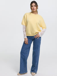 Strick-Shirt "Hannah" in Yellow